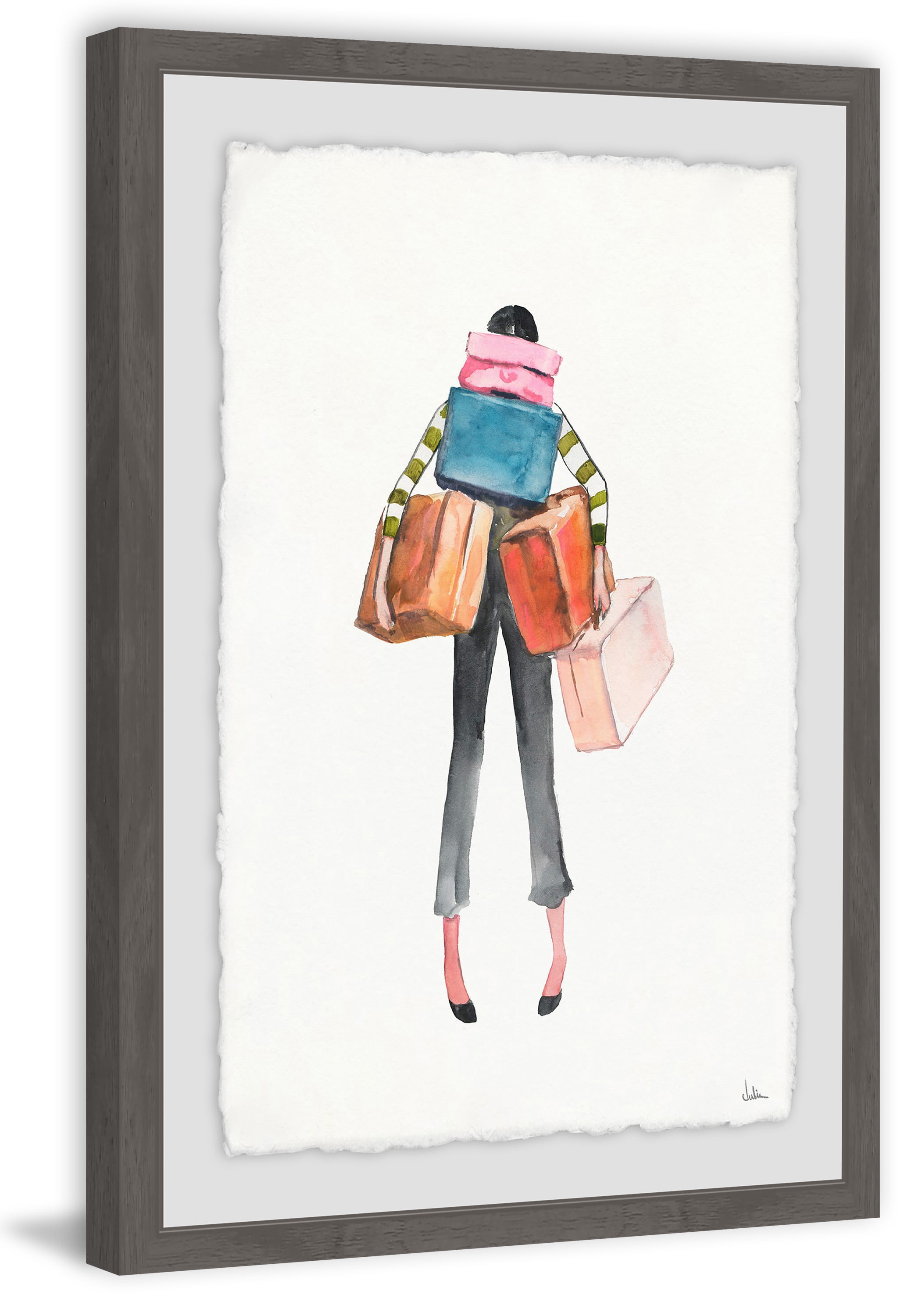 Wandering Framed Painting Print