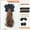 light brown, variant on 22 Inch Wavy Curly Bow Wig Ponytail Claw Clip for Women Perfect for Parties and Daily Wear