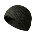 thumbnail image 2 of harmtty Warm Autumn Winter Warm Knitted Hat Men Women Solid Color Ribbed Warm Hat Outdoor Windproof Thick Hiking Cycling Hat Grey, 2 of 8