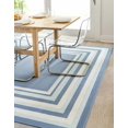 thumbnail image 5 of Rugs.com Lotus Collection Rug – 4' x 6' Blue Low Rug Perfect For Entryways, Kitchens, Breakfast Nooks, Accent Pieces, 5 of 9