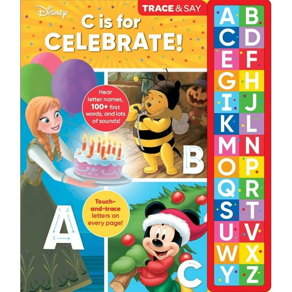 Disney: C Is for Celebrate! Trace & Say Sound Book, (Paperback)