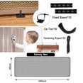 thumbnail image 2 of Red de seguridad para escaleras TFXXSJWY, 4,5 m x 91 cm, malla negra, 2 of 6