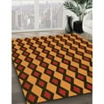 thumbnail image 3 of Ahgly Company Machine Washable Indoor Round Transitional Orange Area Rugs, 4' Round, 3 of 7