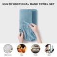 thumbnail image 4 of Jessy Home 12 Pack Mint Green Hand Towel Set 16"x31" Soft Highly Absorbent Quick Dry Bathroom Bath Hand Towels Microfiber Plush Towels, 4 of 6