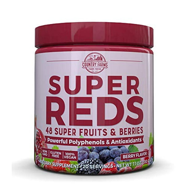 Country Farms Super Reds Energizing Polyphenol Super Food Drink Mix