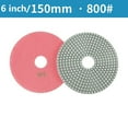 thumbnail image 1 of 6 Pouces 150mm Sec / Humide Disques de Polissage Diamant Flexibles pour le Granit, 1 of 5
