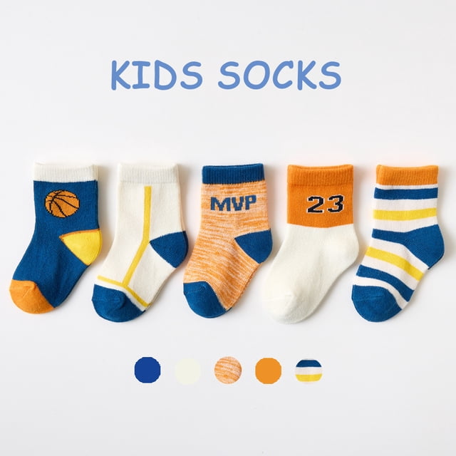 Calcetines para niños, primavera, otoño, invierno, calcetines de bebé de algodón peinado con dibujos animados para hombres y mujeres