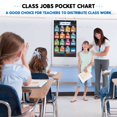 thumbnail image 2 of Kikigoal Class Jobs Pocket Chart Tablón De Anuncios Para La Escuela, Aula, Profesor, Ayudante, Gestión Del Aula, Tabla De Bolsillo Educativa (Negro), 2 of 5