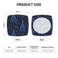 thumbnail image 6 of Lsque Shining Christmas Tree Printed Square Couch Cushion Covers, Floral Sofa Cushion Covers Replacement, Stretch Couch Covers for Couch-16.9in, 6 of 9