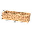 thumbnail image 2 of Household Essentials Water Hyacinth Rectangular Storage Basket Natural, 2 of 5