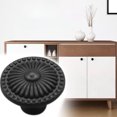 thumbnail image 1 of stanreset Alliage de Zinc Simple Trou Rond Poignée Tiroir Armoire Armoire Porte Antique Poignée Meubles Accessoires de Quincaillerie Noir 1 Pc, 1 of 6