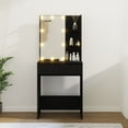 thumbnail image 4 of vidaXL Dressing Table with LED Makeup Table with Mirror Lighted Vanity Table, 4 of 25