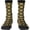 3 Black, variant on Sunflower Bees Print Socks Tall,Thick Long Socks Everyday Contrasting Colored Socks