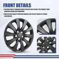 thumbnail image 3 of 4Pcs/set Cover Hubcaps ,16 Inch Hubcaps Wheel Rims Cover for 2009-2013 TOYOTA COROLLA Compatible With Steel Wheels and Snap On Installation ABS&PC Material（16-Inch, Matte Black Painted), 3 of 9