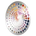 thumbnail image 2 of Designart "Dreamy and Colorful Orchid Beauty I" Orchids Spiral Dot Round Wall Mirror - Floral Oval Printed Decorative Mirror - Multiple Color Options, 2 of 5