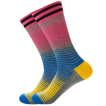 

15 pairs Men And Women Colorful Funny Novelty Casual Combed Cotton Crew Socks funny socks Color random