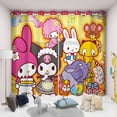 thumbnail image 1 of Hello Kitty Cartoon Curtain Sanrio Cute Printing 3D Print Bedroom Living Room Window Blackout Partition Style Home Decoration, 1 of 1