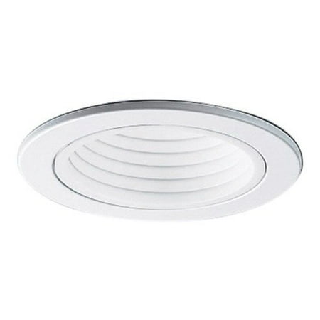 Halo 4 Inch Line - COOPER - (6 Pack) 4001WB Halo 4 Inch White Plastic Step Baffle With White Trim Ring