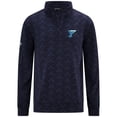thumbnail image 2 of Men's Levelwear Navy St. Louis Blues Chameleon Quarter-Zip Sweatshirt, 2 of 3