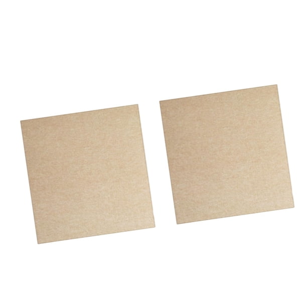 2 piezas de paneles de fieltro para tablón de anuncios, tablero de corcho, paneles de pared resistentes con listones y chinchetas. Camello 30x30cm
