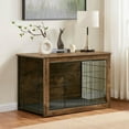 thumbnail image 6 of 27 Inch Dog Kennel Furniture Heavy Duty Dog Crate End Table Pet Crate For Large Dogs Indoor Rustic Brown Decorative Dog Cage Furniture Side Table(Brown), 6 of 9