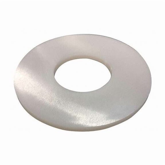Flat Washer, For Screw Size 1/4" ,Nylon Plain Finish, 40 PK