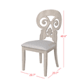 thumbnail image 5 of Home Design Rahma 6-Piece Dining Chair Set with Decorative Back, Padded Seat, Sturdy Wood Frame, Classic Design, Durable Construction, Warm Gray/Antique Gray, 5 of 5