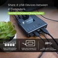 thumbnail image 3 of Interruptor de compartición de periféricos IOGEAR GUS434 USB 3.0 4x4, 3 of 7