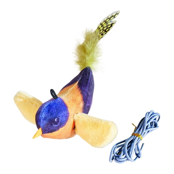 Binwennn Interactive Chirping Bird Cat Flapping Bird Cat Toy Chirping Bird Cat Toy Flapping Chirping Bird Automatic Cat Toy For Cat Exercise & To Self Play Relie Dog with Squeakers for Small Dogs