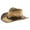 OTHER4, variant on Valora Western Cowboy Straw Hat for Men Women Shapeable Wide Brim Outdoor Beach Sunshade Unisex Classic Style Black