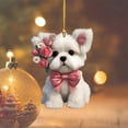 thumbnail image 2 of Valentine's Day Pendant - Cute Cartoon Bear and Rose Design, Versatile Decor, 2 of 5
