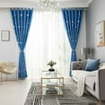 thumbnail image 4 of Stylish Curtain Star Blackout Window Curtains Room Thermal Insulated for Kids Boy Girls Bedroom Decor, 4 of 9
