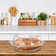 thumbnail image 5 of 20Pcs Disposable Plastic Pie Containers,Dessert Takeout Boxes with Hinged Locking Lids,8oz Round Cake Carrier,Individual Pot Pie Pans,Clamshell Salad Tray,for Pizza Flan Food Storage, 5 of 7