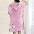 thumbnail image 5 of Rohuuque Women's Snap Robes Sleeveless Housecoat Lightweight Bathrobes Plush Fleece Robe Casual Nightgown with Pockets Pink, 5 of 5