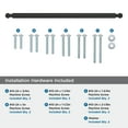 thumbnail image 4 of Amerock Balon 18 inch (457mm) Center-to-Center Matte Black Appliance Pull, 4 of 6