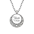 thumbnail image 1 of Impossible Possible Citation Colliers Pendentif Rétro Lune Étoiles Bijoux, 1 of 3