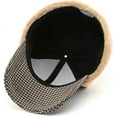 thumbnail image 6 of PIKADINGNIS Unisex Plaid Bomber Fluffy Plush Lining Warm Ear Flap Visor Cap Baseball Sports Trendy Hat, 6 of 6
