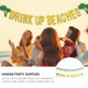 thumbnail image 1 of ADDHAT 2Ud Banner Decorativo De Hojas De Palma Para Fiesta Hawaii Con Letras Drink Up Beaches Y Tropical, 1 of 8