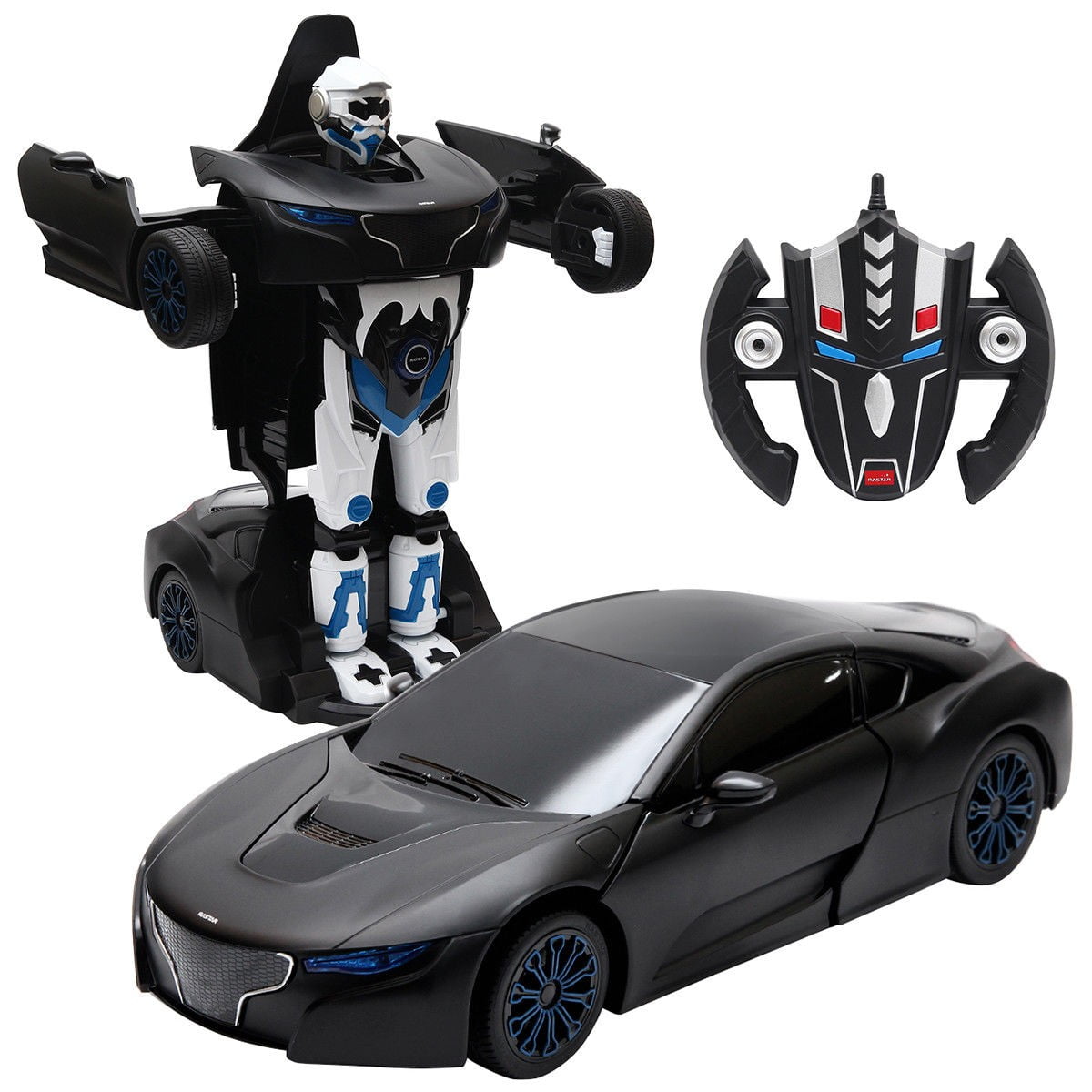 1/14 2.4G RC Transformer Robot Car Remote Control w/ Sound Kids Christmas Gift Black - Walmart.com