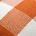 thumbnail image 2 of Eastjing Set of 2 Orange and White Buffalo Check Plaid Throw Pillow Covers Cushion Case Cotton Linen for Fall Farmhouse Home Decor, 20 x 20 Inches, 2 of 6