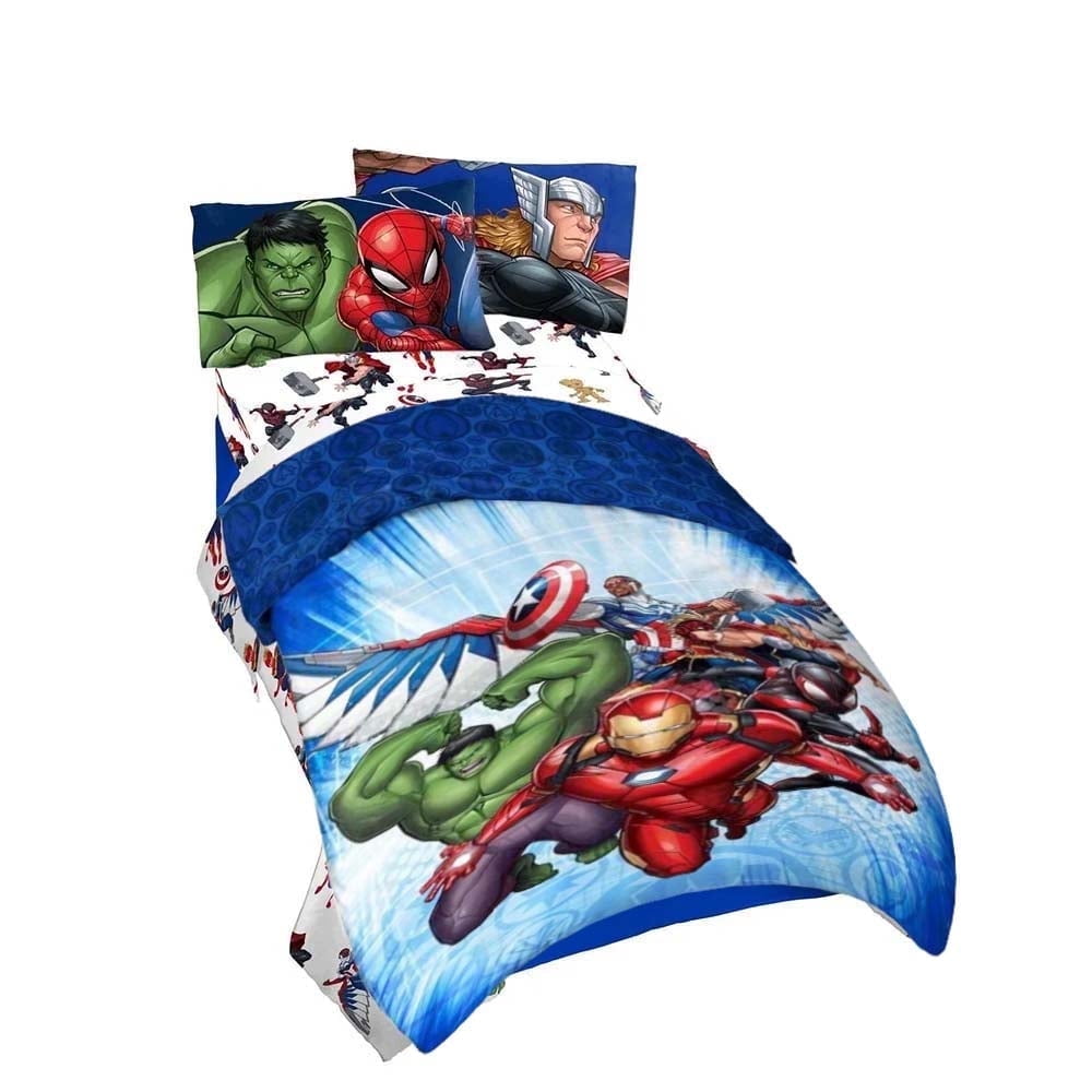 Jay Franco, Marvel Movie Avengers Twin Bed in a Bag, 64 x 86 Jay Franco, Marvel Movie Avengers Twin Bed in a Bag, 64 x 86