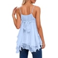 thumbnail image 2 of ZIXKCGDSE Flowy Tank Tops for Women Ruffle Spaghetti Strap Camisole Summer Trendy Clothes Size S, 2 of 4