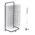 thumbnail image 1 of VEVOR Art Drying Rack 25 Removable Shelves Paint Drying Rack With Wheels Black, 1 of 9