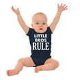 thumbnail image 3 of Little Brothers Rule Cute Younger Bro Bodysuit Jumper Boys Infant Baby Brisco Brands 6M, 3 of 7