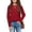 Deep red, variant on Arshiner Long Sleeve Shirts for Girls Raglan Sleeves Crewneck Knit Blouse for Kids Casual Blue Cute Loose Tops Kids 12 Years 160 Blue