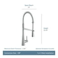 thumbnail image 2 of Moen 5925 Sleek One Handle Pre-Rinse Spring Pulldown Kitchen Faucet with Power Boost, Chrome, 2 of 7
