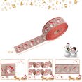 thumbnail image 3 of Jinsinto Wired Christmas Ribbon Set for Crafts Christmas Tree Decorations Bow Maker Wreaths (2 Rolls Total 13ft), 3 of 4