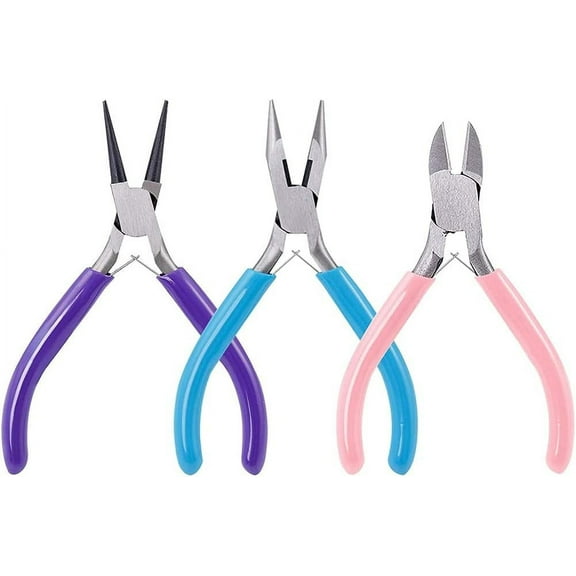 Jewelry Pliers Set, Jewelry Making Tools Kit Round Nose Pliers, Needle Nose Pliers, Wire for Jewelry
