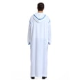 thumbnail image 5 of Men's Casual Hooded Long Sleeved Robe With Embroidered Medium Satin, 5 of 8