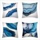 thumbnail image 1 of Funda de almohada decorativa de mármol, textura de mármol azul acuarela con líneas doradas, fundas de almohada para sofá, funda de cojín para el hogar, dormitorio y coche, 1 of 1